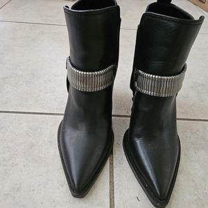 DKNY Embellished Pointed Toe Ankle Booties